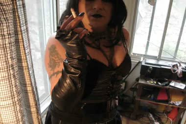 Goth Ts Mistress Smoking Masturbation Instruction 3